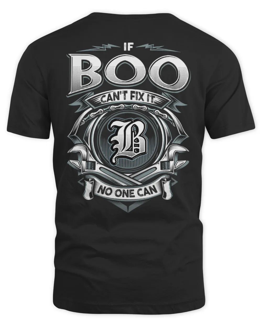 BOO AP81-K4-626 - Personalized Ahmed Quote Apparel “If Ahmed Can't Fix It, No One Can” - Unisex Standard T-Shirt - Black