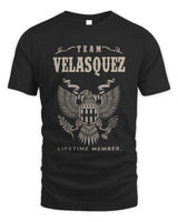 VELASQUEZ TP06-K82 – Personalized Classic Style Apparel “Team NAME Lifetime Member” - Unisex Standard T-Shirt - Black