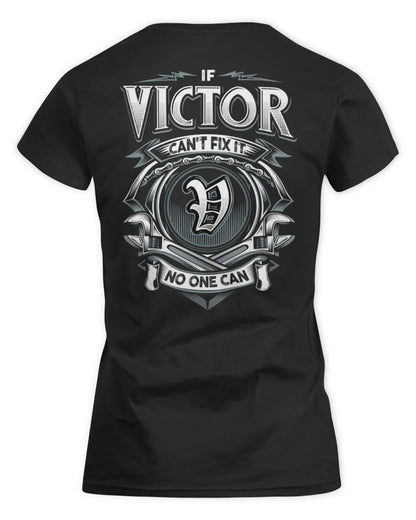 VICTOR AP81-K4-626 - Personalized Ahmed Quote Apparel “If Ahmed Can't Fix It, No One Can” - Women's Standard T-Shirt - Black