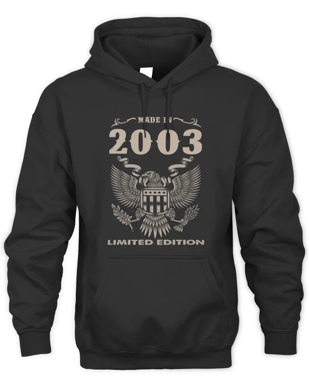 2003 HH89-K2 – Classic Birth Year Limited Edition T-Shirt - Unisex Hoodie - Black