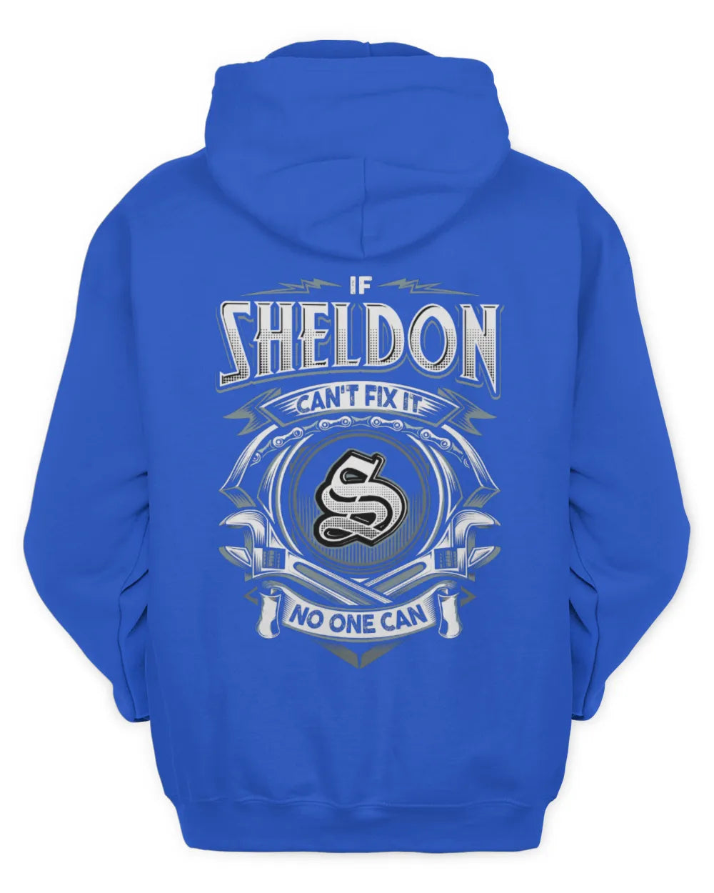 SHELDON AP81-K4-626 - Personalized Ahmed Quote Apparel “If Ahmed Can't Fix It, No One Can” - Unisex Hoodie - Royal