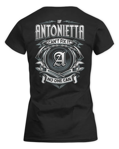 ANTONIETTA AP81-K4-626 - Personalized Ahmed Quote Apparel “If Ahmed Can't Fix It, No One Can” - Women's Standard T-Shirt - Black