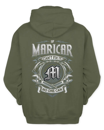 MARICAR AP81-K4-626 - Personalized Ahmed Quote Apparel “If Ahmed Can't Fix It, No One Can” - Unisex Hoodie - Military Green