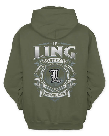 LING AP81-K4-626 - Personalized Ahmed Quote Apparel “If Ahmed Can't Fix It, No One Can” - Unisex Hoodie - Military Green