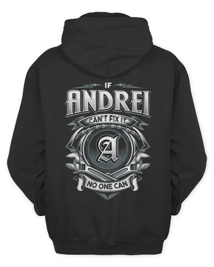ANDREI AP81-K4-626 - Personalized Ahmed Quote Apparel “If Ahmed Can't Fix It, No One Can” - Unisex Hoodie - Black