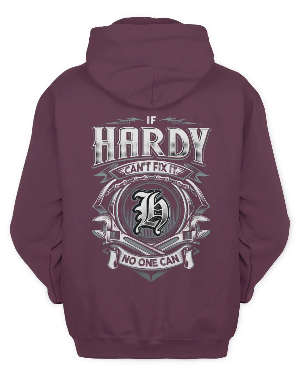 HARDY AP81-K4-626 - Personalized Ahmed Quote Apparel “If Ahmed Can't Fix It, No One Can” - Unisex Hoodie - Maroon