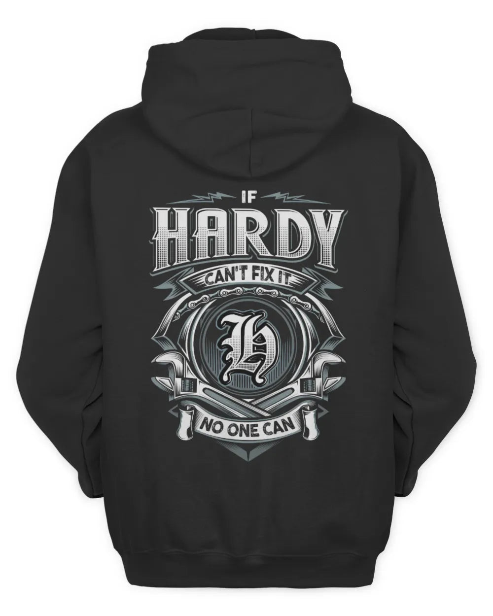 HARDY AP81-K4-626 - Personalized Ahmed Quote Apparel “If Ahmed Can't Fix It, No One Can” - Unisex Hoodie - Black