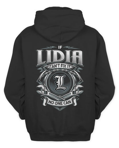 LIDIA AP81-K4-626 - Personalized Ahmed Quote Apparel “If Ahmed Can't Fix It, No One Can” - Unisex Hoodie - Black