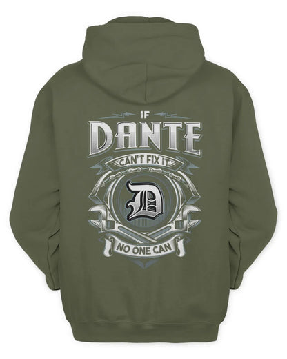 DANTE AP81-K4-626 - Personalized Ahmed Quote Apparel “If Ahmed Can't Fix It, No One Can” - Unisex Hoodie - Military Green