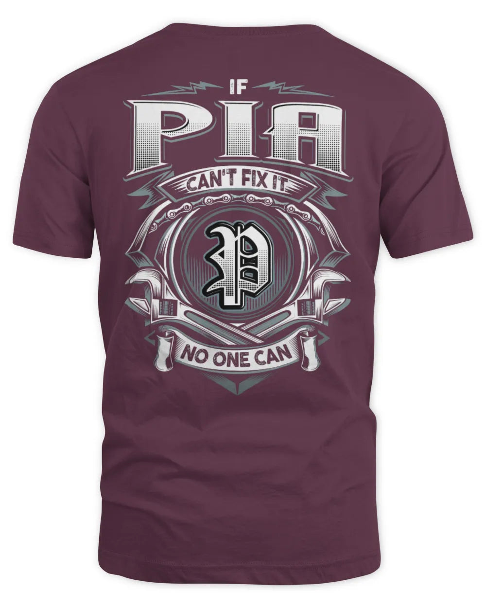 PIA AP81-K4-626 - Personalized Ahmed Quote Apparel “If Ahmed Can't Fix It, No One Can” - Unisex Standard T-Shirt - Maroon