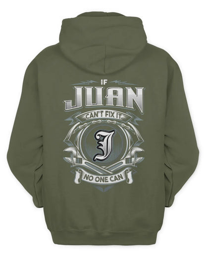 JUAN AP81-K4-626 - Personalized Ahmed Quote Apparel “If Ahmed Can't Fix It, No One Can” - Unisex Hoodie - Military Green