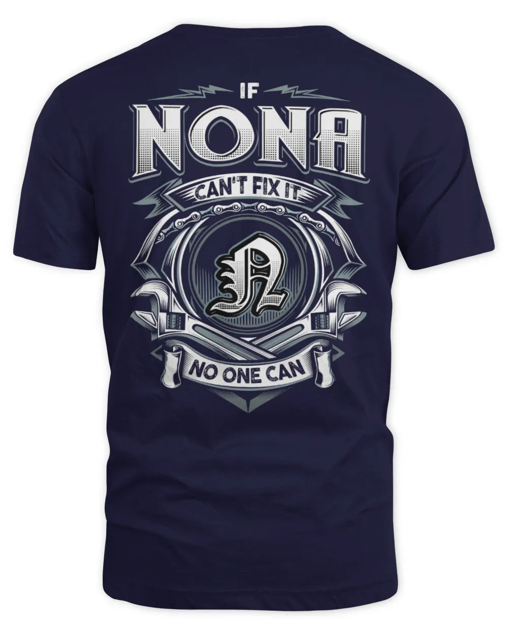 NONA AP81-K4-626 - Personalized Ahmed Quote Apparel “If Ahmed Can't Fix It, No One Can” - Unisex Standard T-Shirt - Navy