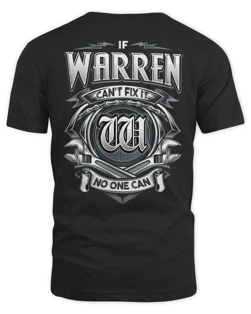 WARREN AP81-K4-626 - Personalized Ahmed Quote Apparel “If Ahmed Can't Fix It, No One Can” - Unisex Standard T-Shirt - Black