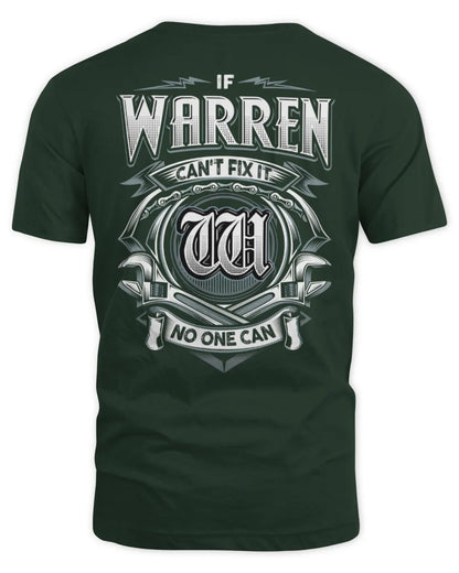 WARREN AP81-K4-626 - Personalized Ahmed Quote Apparel “If Ahmed Can't Fix It, No One Can” - Unisex Standard T-Shirt - Forest Green