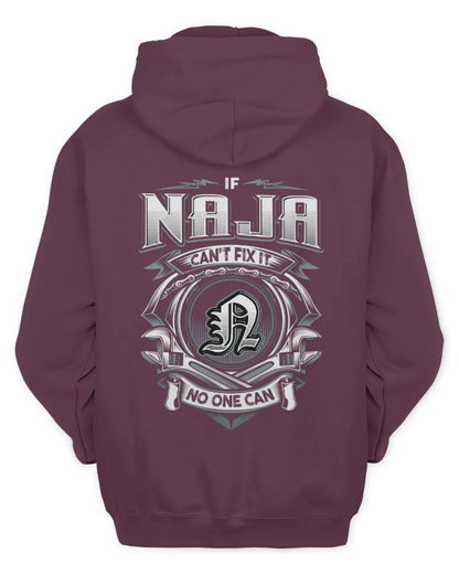 NAJA AP81-K4-626 - Personalized Ahmed Quote Apparel “If Ahmed Can't Fix It, No One Can” - Unisex Hoodie - Maroon