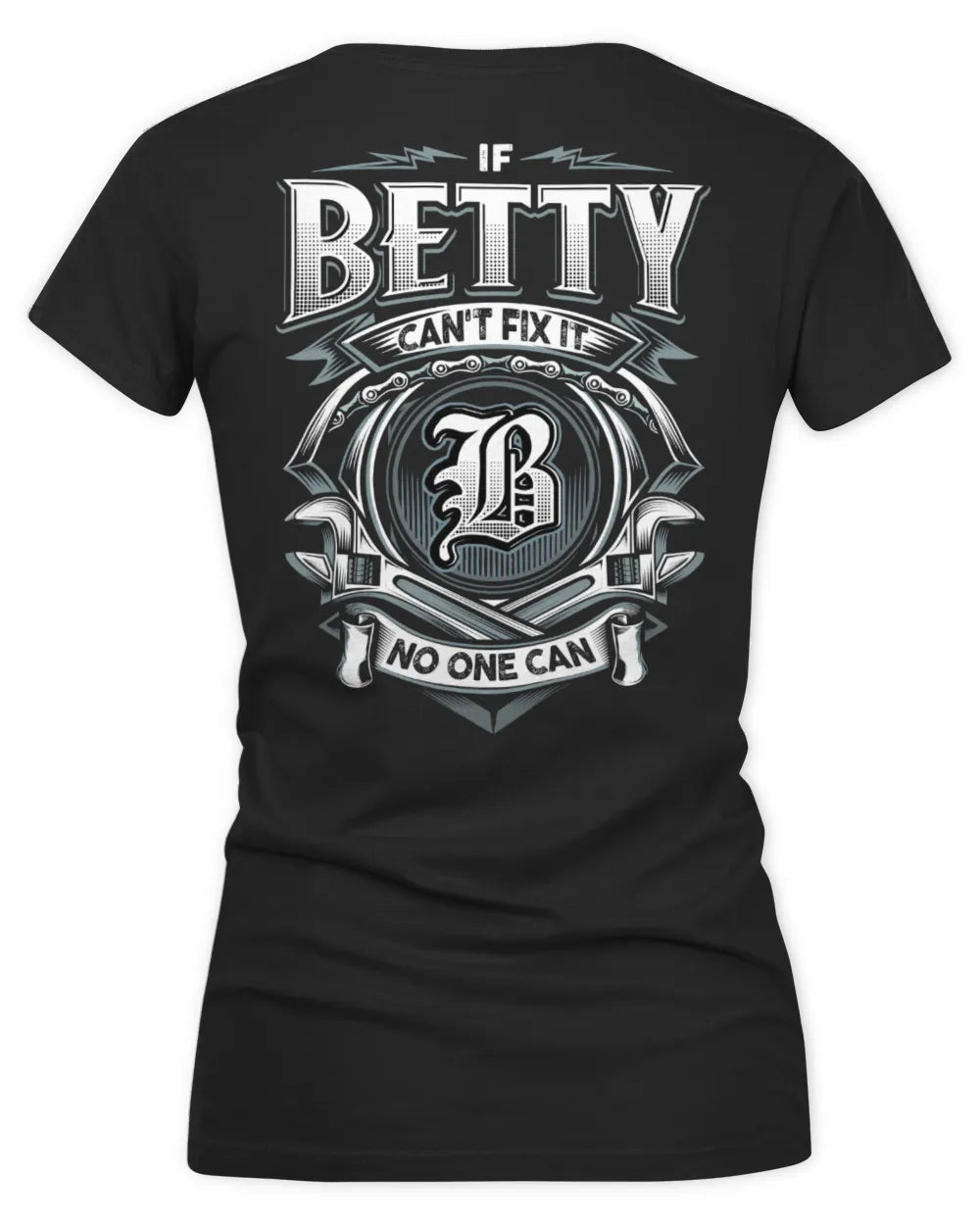 BETTY AP81-K4-626 - Personalized Ahmed Quote Apparel “If Ahmed Can't Fix It, No One Can” - Women's V-Neck T-Shirt - Black