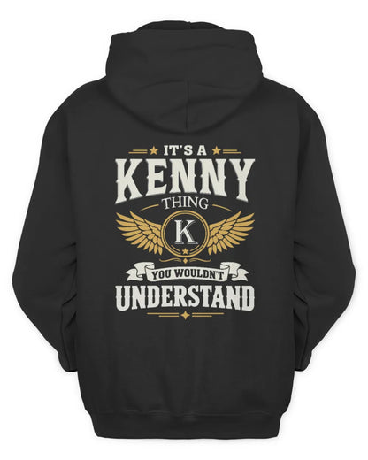 KENNY KT06-M008 It’s a [NAME] Thing – You Wouldn’t Understand | Personalized Vintage T-Shirt - Unisex Hoodie - Black