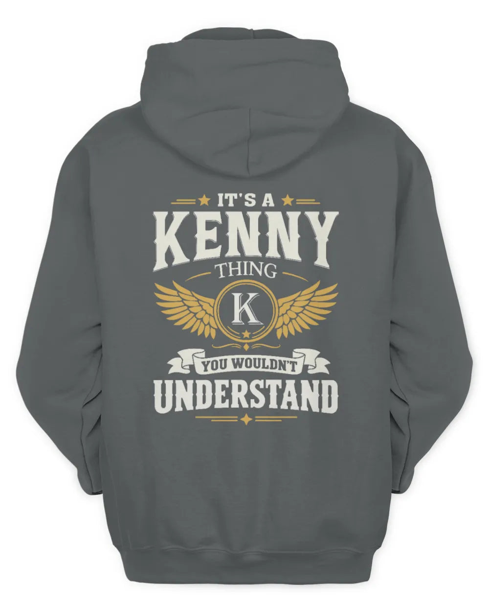 KENNY KT06-M008 It’s a [NAME] Thing – You Wouldn’t Understand | Personalized Vintage T-Shirt - Unisex Hoodie - Charcoal