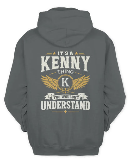 KENNY KT06-M008 It’s a [NAME] Thing – You Wouldn’t Understand | Personalized Vintage T-Shirt - Unisex Hoodie - Charcoal