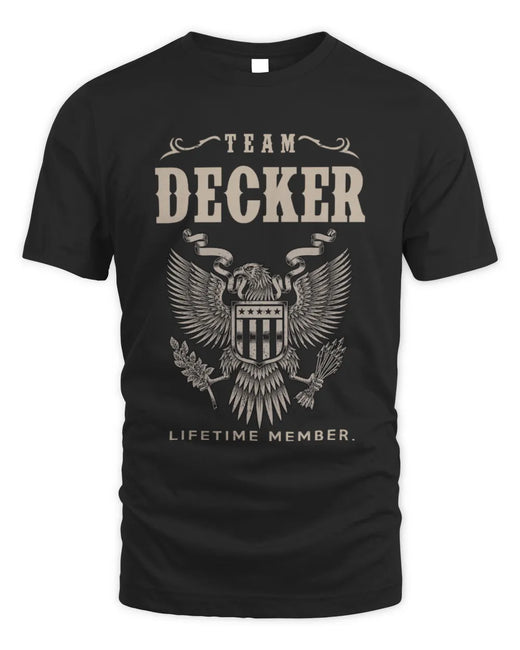 DECKER TP06-K82 – Personalized Classic Style Apparel “Team NAME Lifetime Member”