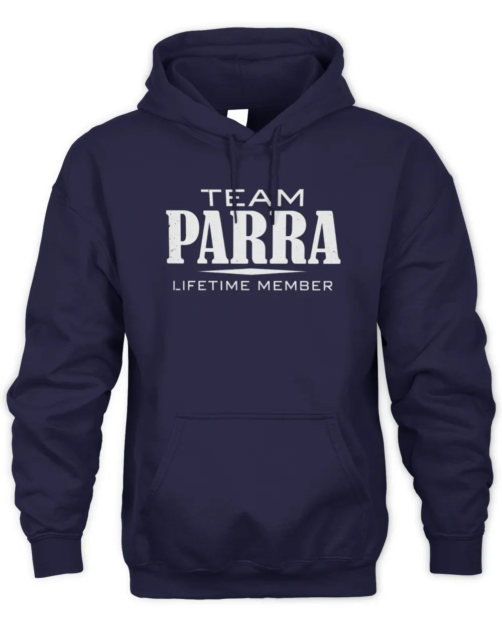 PARRA BL62-K4-128 - Personalized “Team NAME Lifetime Member” - Unisex Hoodie - Navy