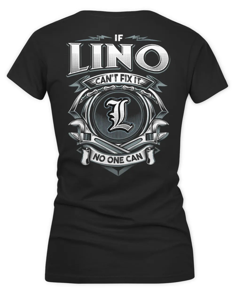 LINO AP81-K4-626 - Personalized Ahmed Quote Apparel “If Ahmed Can't Fix It, No One Can” - Women's V-Neck T-Shirt - Black