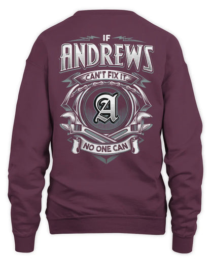 ANDREWS AP81-K4-626 - Personalized Ahmed Quote Apparel “If Ahmed Can't Fix It, No One Can” - Unisex Sweatshirt - Maroon