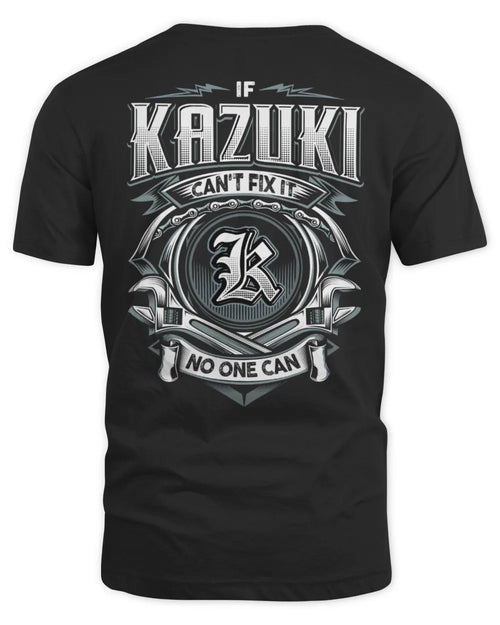 KAZUKI AP81-K4-626 - Personalized Ahmed Quote Apparel “If Ahmed Can't Fix It, No One Can” - Unisex Standard T-Shirt - Black