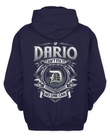 DARIO AP81-K4-626 - Personalized Ahmed Quote Apparel “If Ahmed Can't Fix It, No One Can” - Unisex Hoodie - Navy