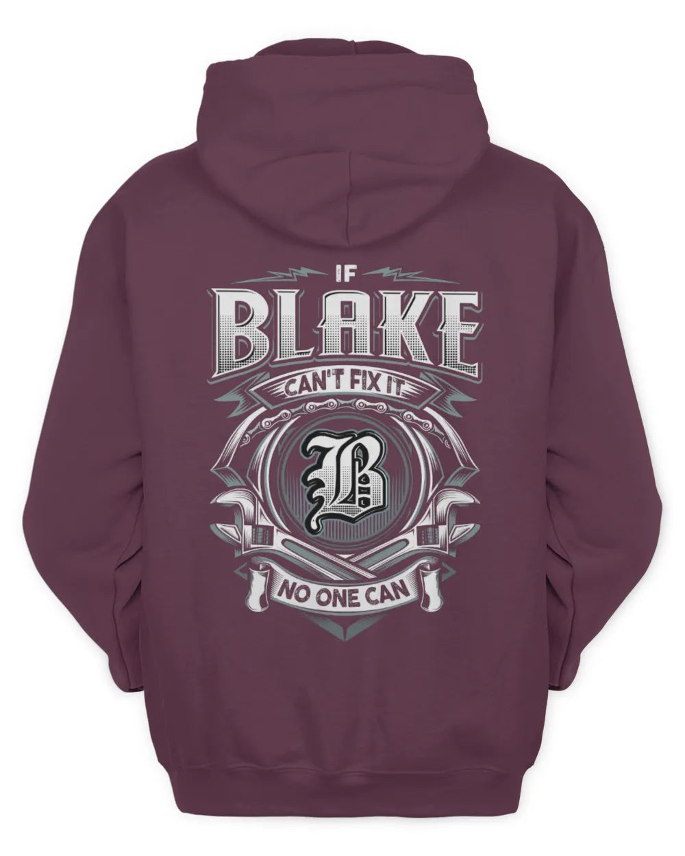 BLAKE AP81-K4-626 - Personalized Ahmed Quote Apparel “If Ahmed Can't Fix It, No One Can” - Unisex Hoodie - Maroon