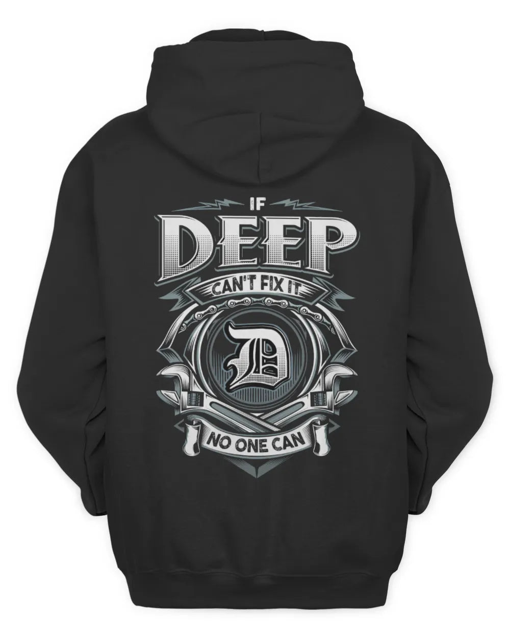 DEEP AP81-K4-626 - Personalized Ahmed Quote Apparel “If Ahmed Can't Fix It, No One Can” - Unisex Hoodie - Black