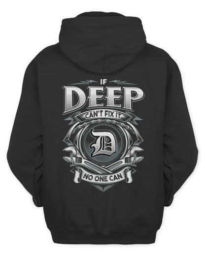 DEEP AP81-K4-626 - Personalized Ahmed Quote Apparel “If Ahmed Can't Fix It, No One Can” - Unisex Hoodie - Black