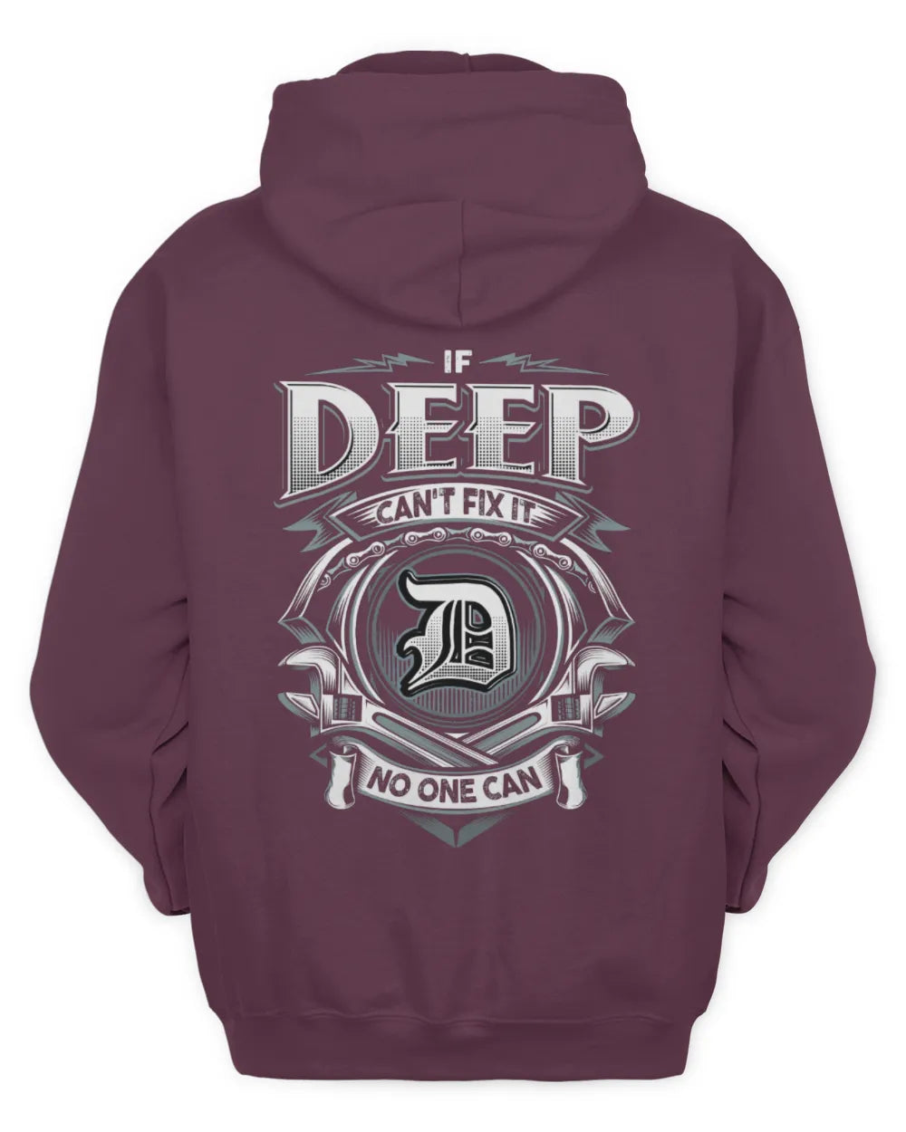 DEEP AP81-K4-626 - Personalized Ahmed Quote Apparel “If Ahmed Can't Fix It, No One Can” - Unisex Hoodie - Maroon