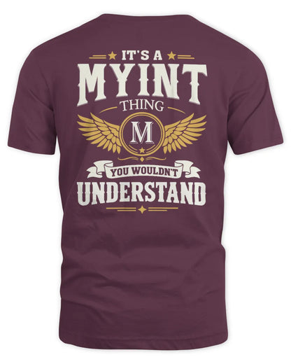MYINT KT06-M008 It’s a [NAME] Thing – You Wouldn’t Understand | Personalized Vintage T-Shirt - Unisex Standard T-Shirt - Maroon
