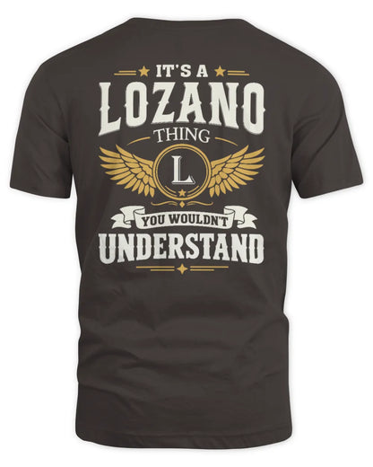 LOZANO KT06-M008 It’s a [NAME] Thing – You Wouldn’t Understand | Personalized Vintage T-Shirt - Unisex Standard T-Shirt - Dark Chocolate