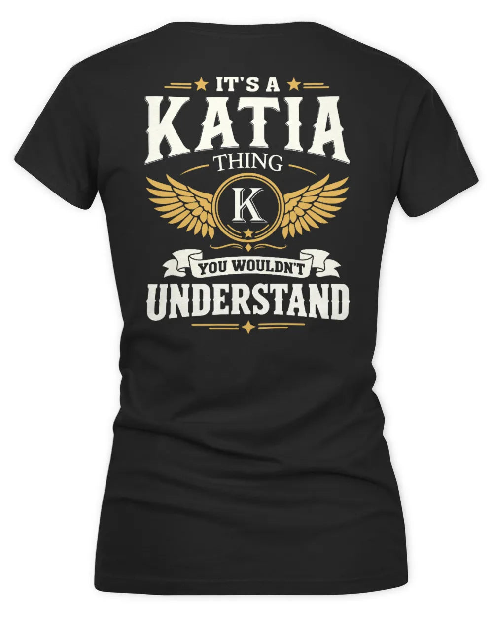 KATIA KT06-M008 It’s a [NAME] Thing – You Wouldn’t Understand | Personalized Vintage T-Shirt - Women's V-Neck T-Shirt - Black
