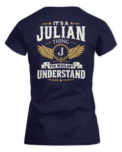JULIAN KT06-M008 It’s a [NAME] Thing – You Wouldn’t Understand | Personalized Vintage T-Shirt - Women's Standard T-Shirt - Navy