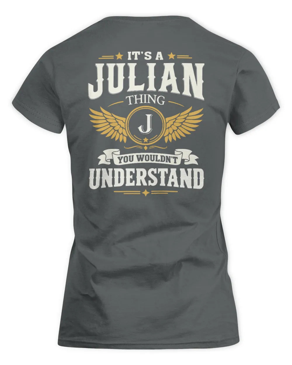 JULIAN KT06-M008 It’s a [NAME] Thing – You Wouldn’t Understand | Personalized Vintage T-Shirt - Women's Standard T-Shirt - Charcoal
