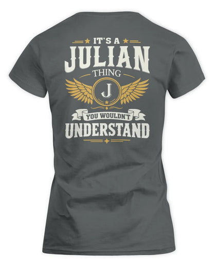 JULIAN KT06-M008 It’s a [NAME] Thing – You Wouldn’t Understand | Personalized Vintage T-Shirt - Women's Standard T-Shirt - Charcoal