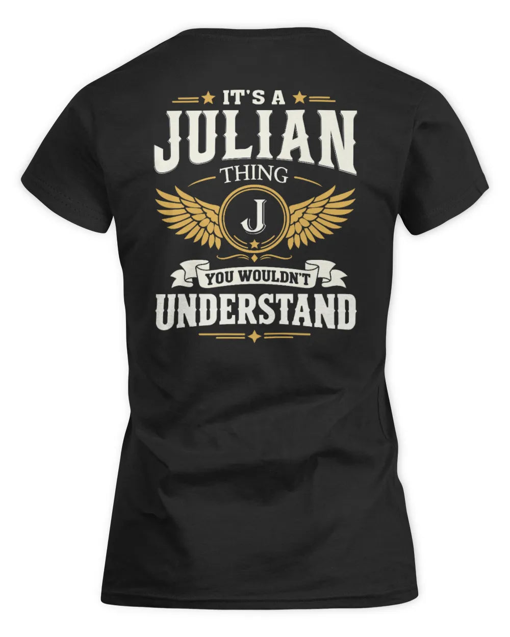 JULIAN KT06-M008 It’s a [NAME] Thing – You Wouldn’t Understand | Personalized Vintage T-Shirt - Women's Standard T-Shirt - Black