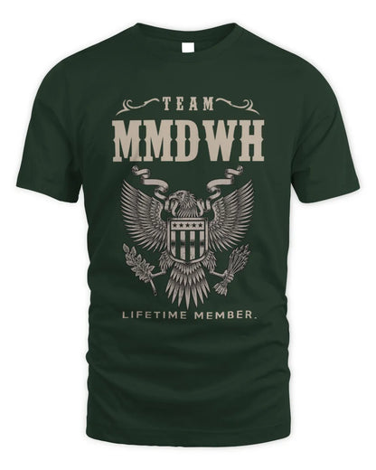 MMDWH TP06-K82 – Personalized Classic Style Apparel “Team NAME Lifetime Member” - Unisex Standard T-Shirt - Forest Green