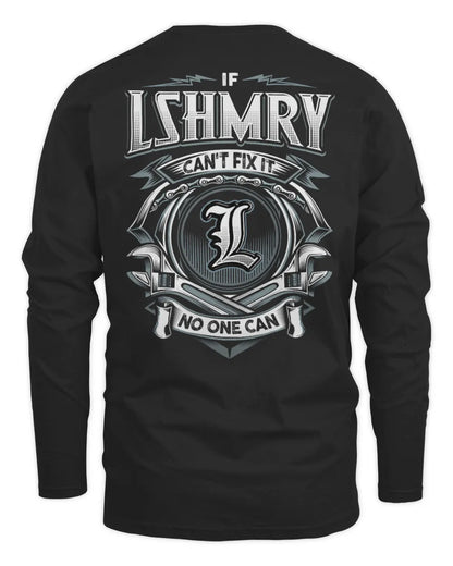 LSHMRY AP81-K4-626 - Personalized Ahmed Quote Apparel “If Ahmed Can't Fix It, No One Can” - Men's Long Sleeved T-Shirt - Black