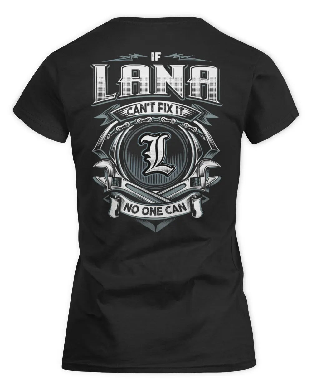 LANA AP81-K4-626 - Personalized Ahmed Quote Apparel “If Ahmed Can't Fix It, No One Can” - Women's Standard T-Shirt - Black
