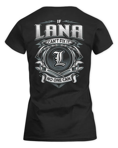 LANA AP81-K4-626 - Personalized Ahmed Quote Apparel “If Ahmed Can't Fix It, No One Can” - Women's Standard T-Shirt - Black