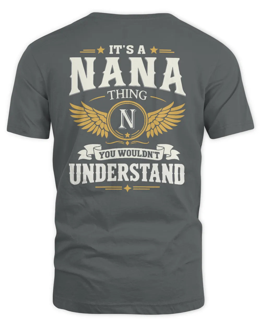 NANA KT06-M008 It’s a [NAME] Thing – You Wouldn’t Understand | Personalized Vintage T-Shirt - Unisex Standard T-Shirt - Charcoal
