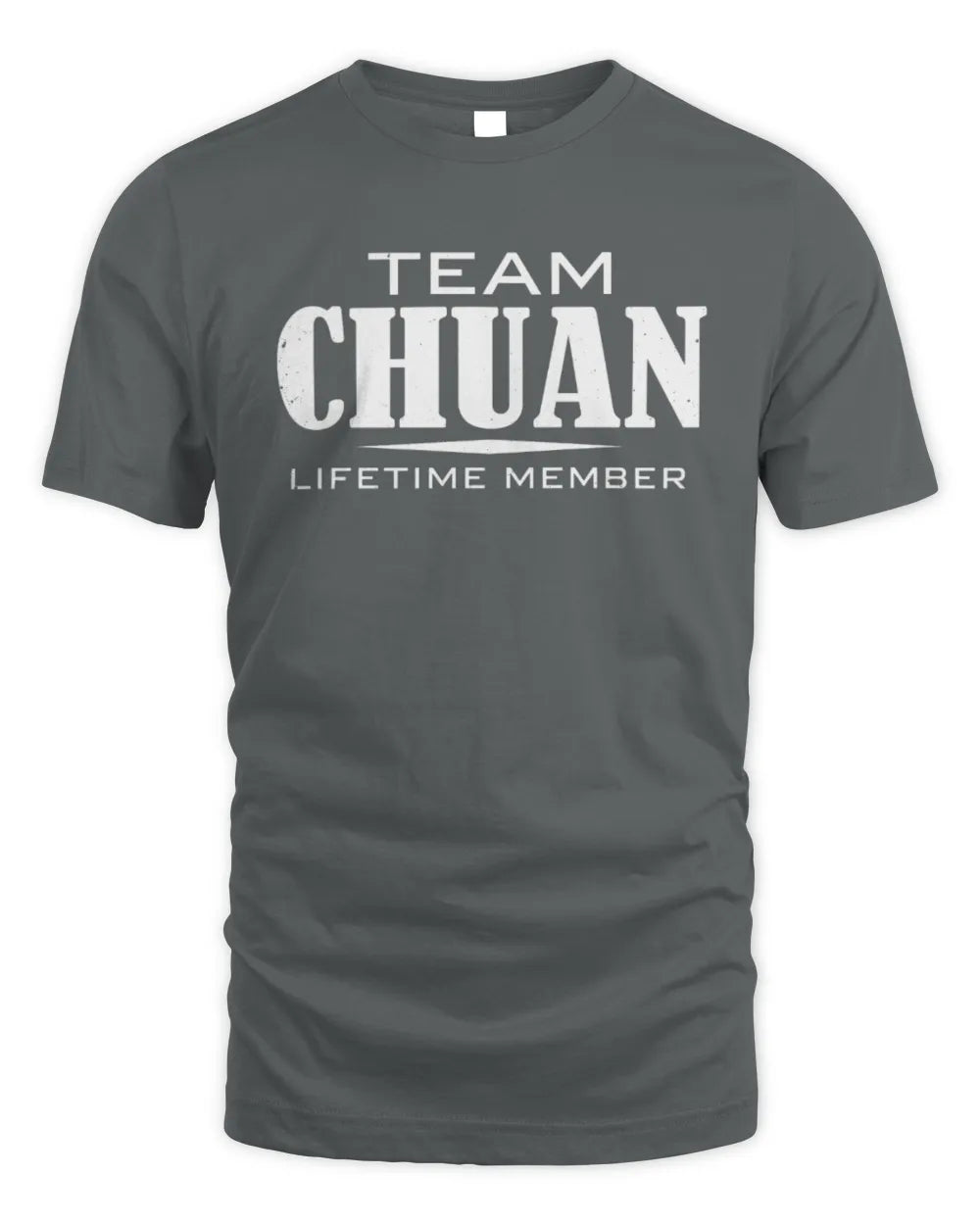CHUAN BL62-K4-128 - Personalized “Team NAME Lifetime Member” - Unisex Standard T-Shirt - Charcoal