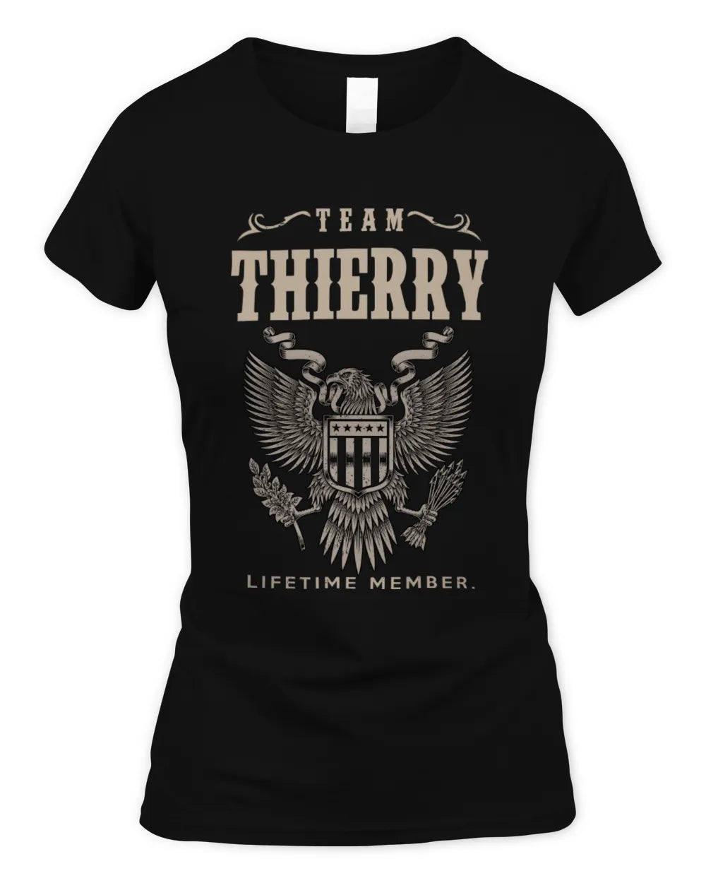 THIERRY TP06-K82 – Personalized Classic Style Apparel “Team NAME Lifetime Member” - Women's Standard T-Shirt - Black