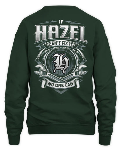 HAZEL AP81-K4-626 - Personalized Ahmed Quote Apparel “If Ahmed Can't Fix It, No One Can” - Unisex Sweatshirt - Forest Green