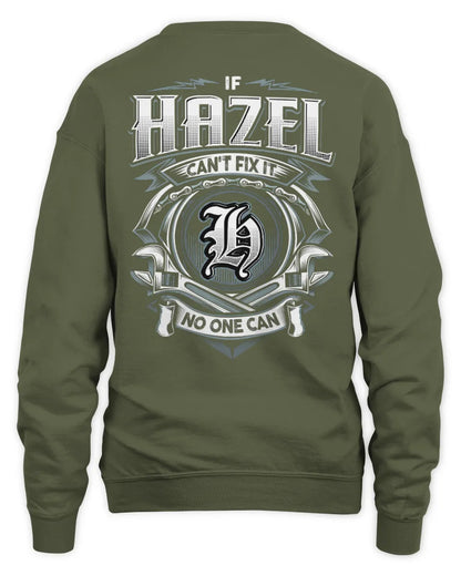 HAZEL AP81-K4-626 - Personalized Ahmed Quote Apparel “If Ahmed Can't Fix It, No One Can” - Unisex Sweatshirt - Military Green