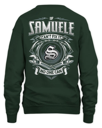 SAMUELE AP81-K4-626 - Personalized Ahmed Quote Apparel “If Ahmed Can't Fix It, No One Can” - Unisex Sweatshirt - Forest Green